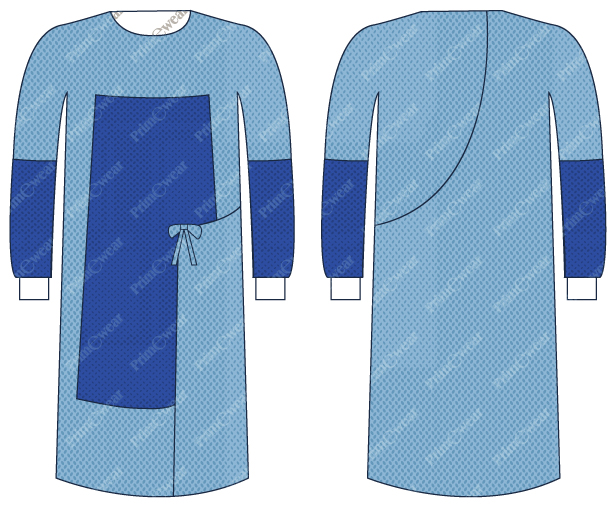 WRAPAROUND REINFORCED SURGICAL GOWN