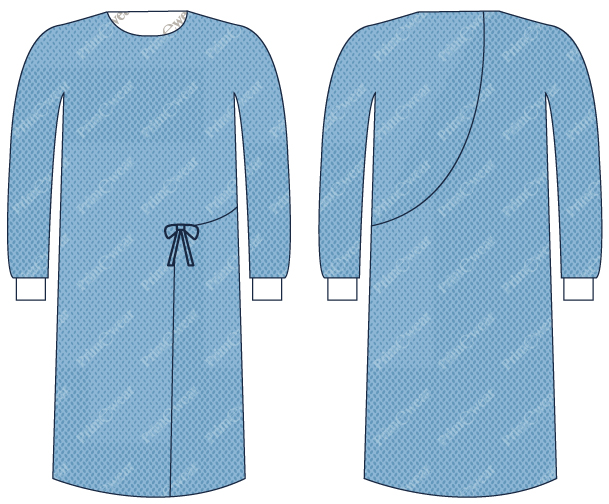 WRAPAROUND SURGICAL GOWN